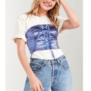 Silence + Noise Urban Outfitters Carrie Corset